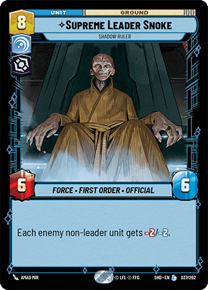 ⟡ Supreme Leader Snoke, Shadow Ruler