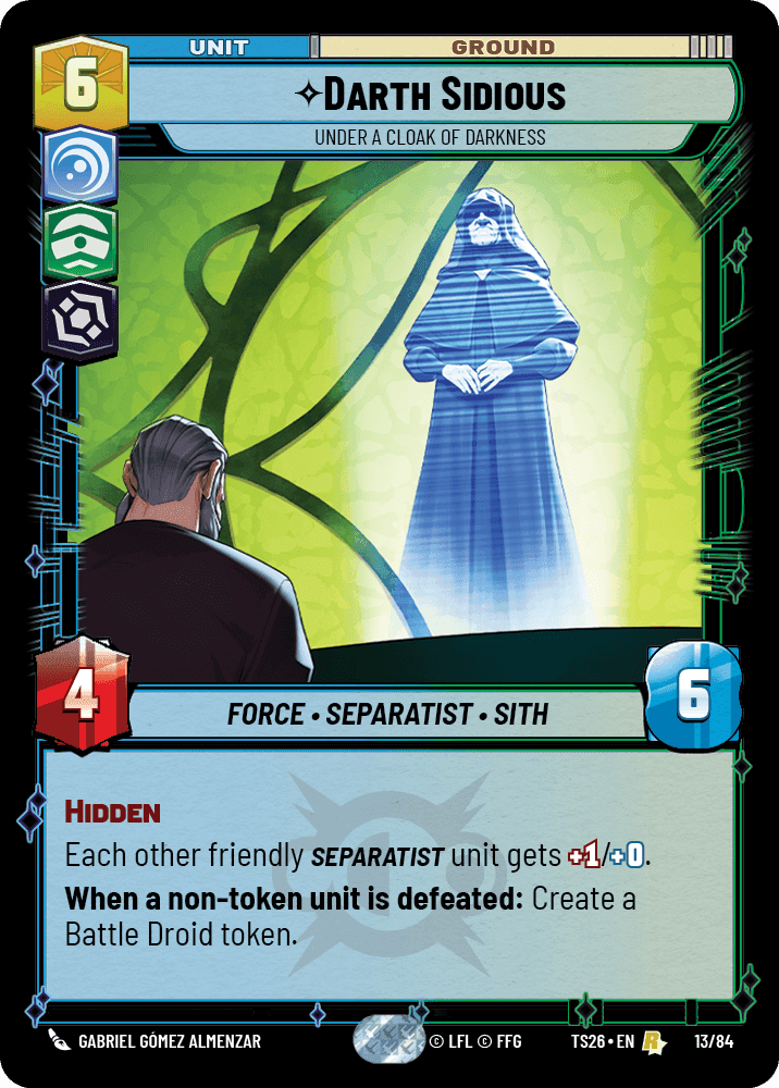 ⟡ Darth Sidious, Under a Cloak of Darkness