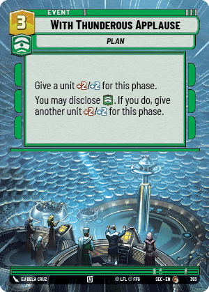 With Thunderous Applause