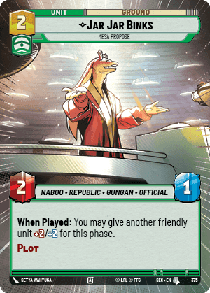 ⟡ Jar Jar Binks, Mesa Propose…