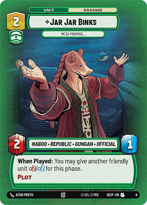 ⟡ Jar Jar Binks, Mesa Propose…