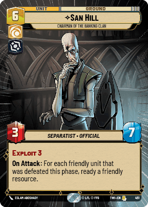 ⟡ San Hill, Chairman of the Banking Clan