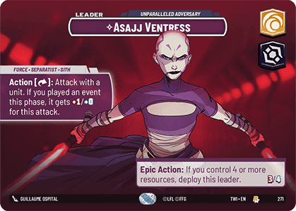 ⟡ Asajj Ventress, Unparalleled Adversary