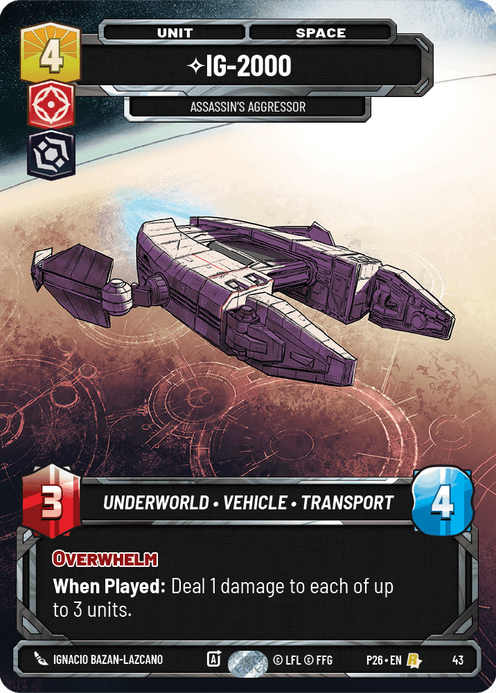 ⟡ IG-2000, Assassin's Aggressor