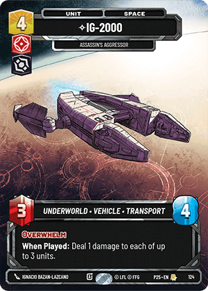 ⟡ IG-2000, Assassin's Aggressor