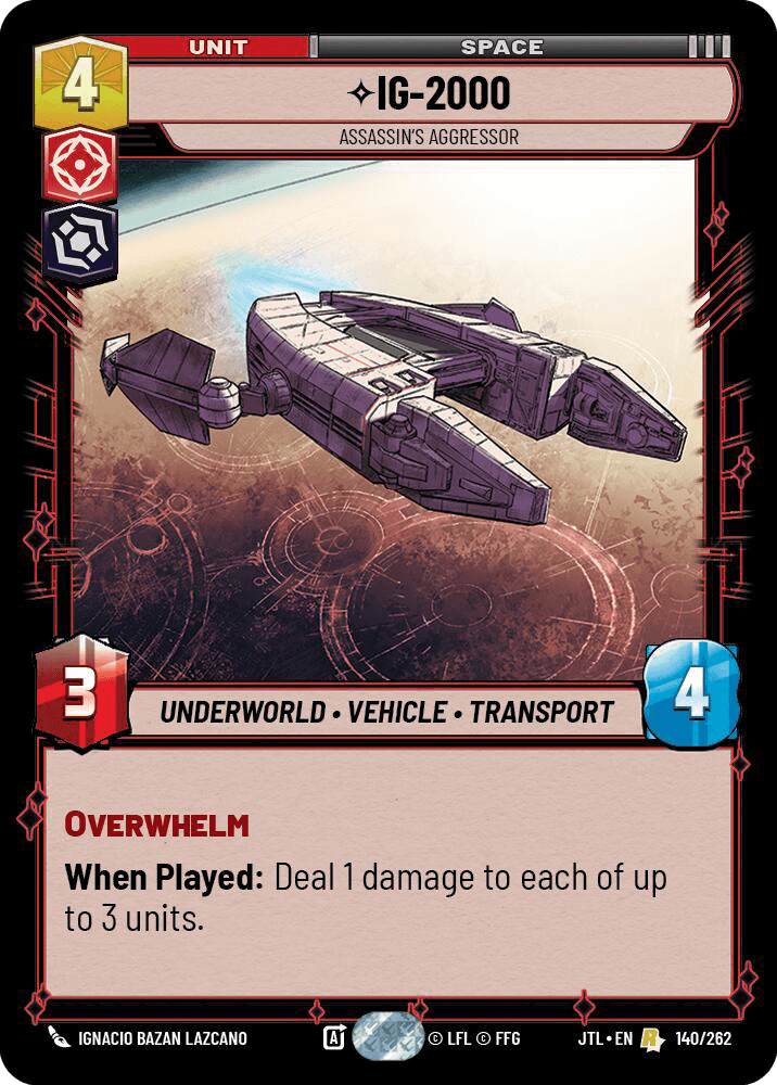 ⟡ IG-2000, Assassin's Aggressor