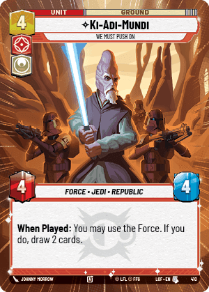 ⟡ Ki-Adi-Mundi, We Must Push On