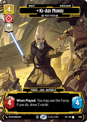 ⟡ Ki-Adi-Mundi, We Must Push On