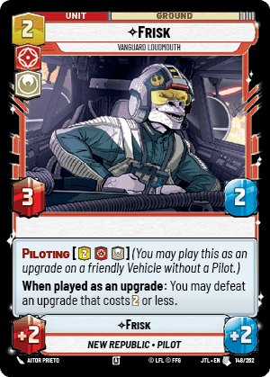 ⟡ Frisk, Vanguard Loudmouth
