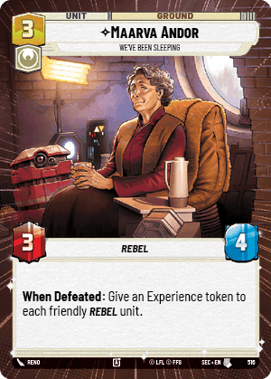 ⟡ Maarva Andor, We've Been Sleeping