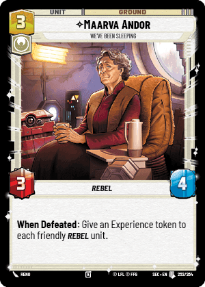 ⟡ Maarva Andor, We've Been Sleeping