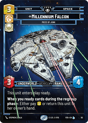 ⟡ Millennium Falcon, Piece of Junk