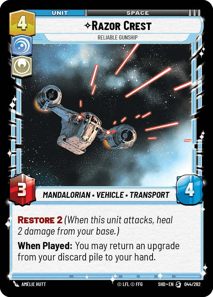 ⟡ Razor Crest, Reliable Gunship