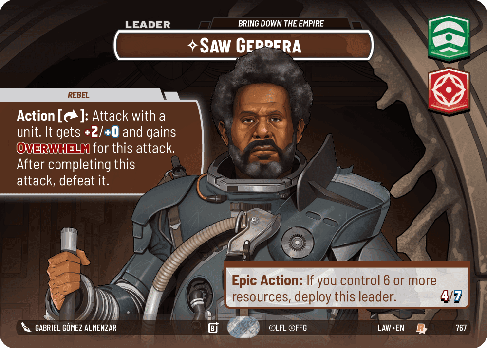 ⟡ Saw Gerrera, Bring Down the Empire