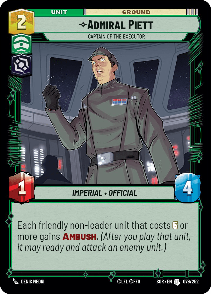 ⟡ Admiral Piett, Captain of the Executor