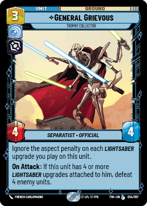 ⟡ General Grievous, Trophy Collector