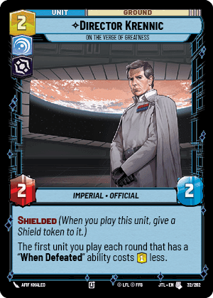 ⟡ Director Krennic, On the Verge of Greatness