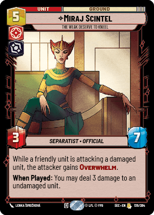 ⟡ Miraj Scintel, The Weak Deserve to Kneel