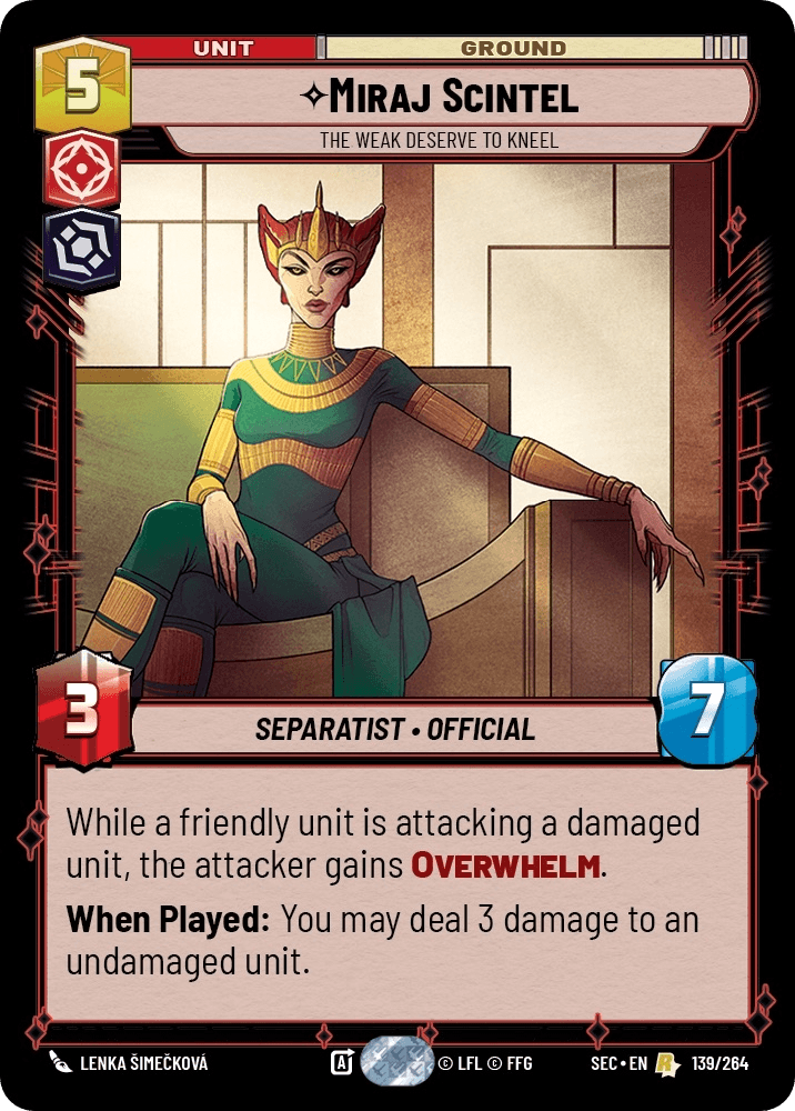 ⟡ Miraj Scintel, The Weak Deserve to Kneel