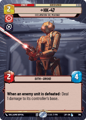 ⟡ HK-47, Exclamation: Die, Meatbag!