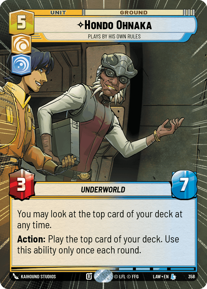 ⟡ Hondo Ohnaka, Plays By His Own Rules