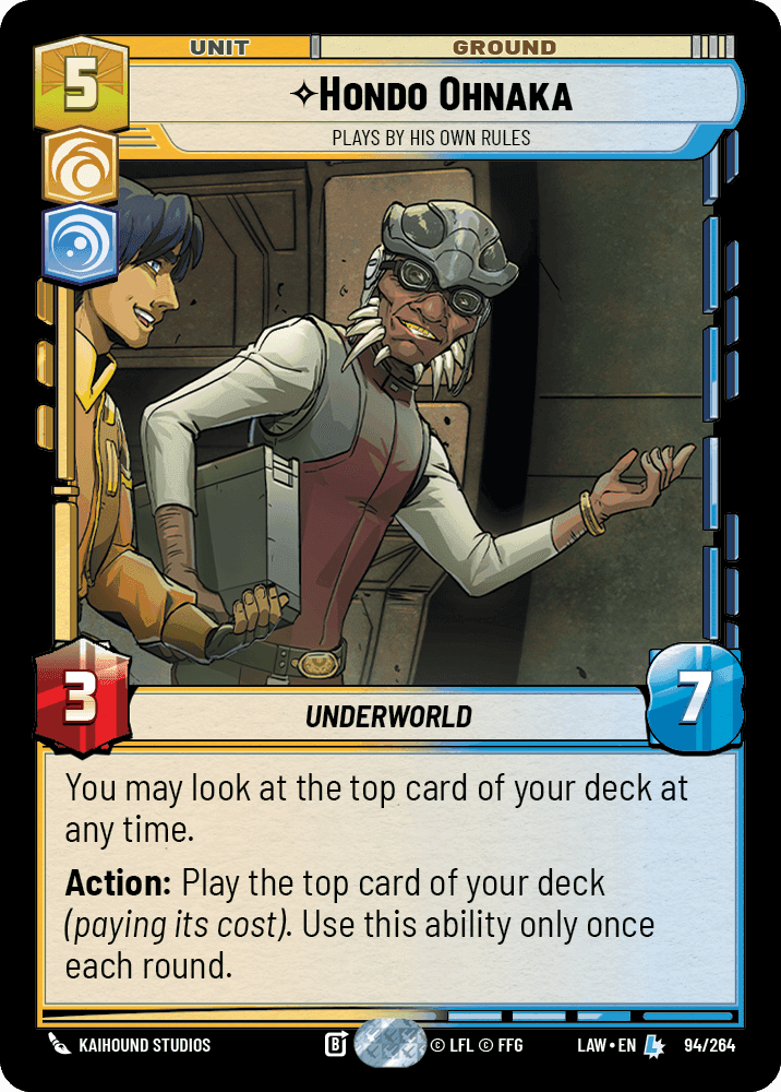 ⟡ Hondo Ohnaka, Plays By His Own Rules