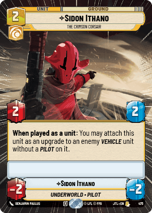 ⟡ Sidon Ithano, The Crimson Corsair