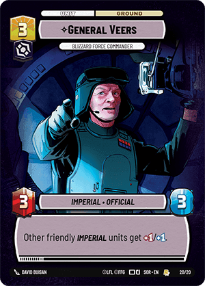 ⟡ General Veers, Blizzard Force Commander