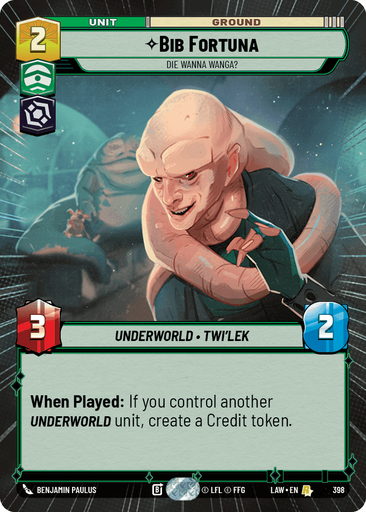 ⟡ Bib Fortuna, Die Wanna Wanga?