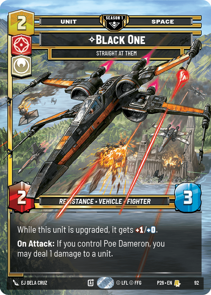 ⟡ Black One, Straight At Them