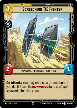 Screeching TIE Fighter