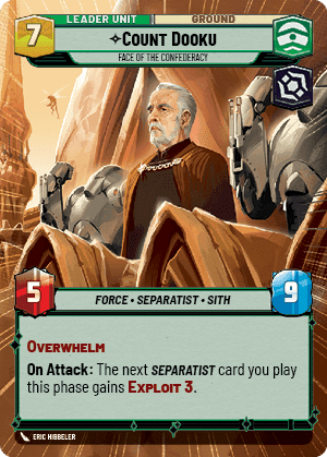 ⟡ Count Dooku, Face of the Confederacy (back)