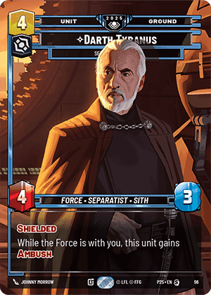 ⟡ Darth Tyranus, Servant of Sidious