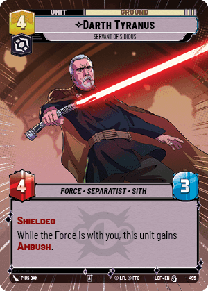 ⟡ Darth Tyranus, Servant of Sidious