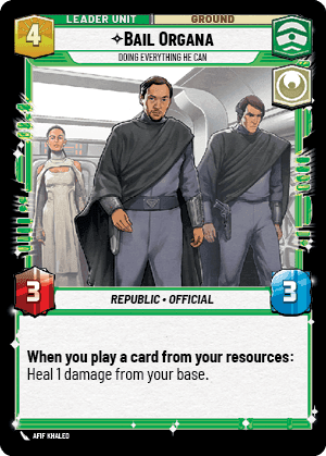 ⟡ Bail Organa, Doing Everything He Can (back)