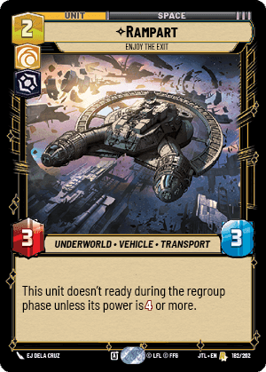 ⟡ Rampart, Enjoy the Exit