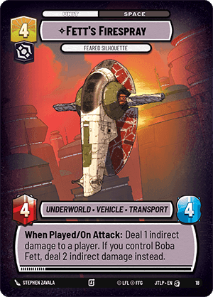 ⟡ Fett's Firespray, Feared Silhouette