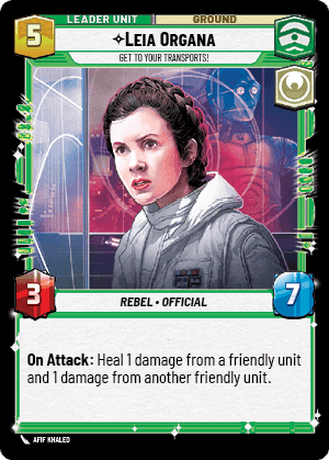 ⟡ Leia Organa, Get to Your Transports! (back)