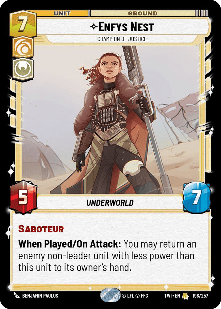 ⟡ Enfys Nest, Champion of Justice
