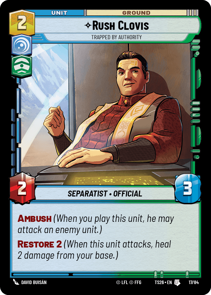 ⟡ Rush Clovis, Trapped by Authority