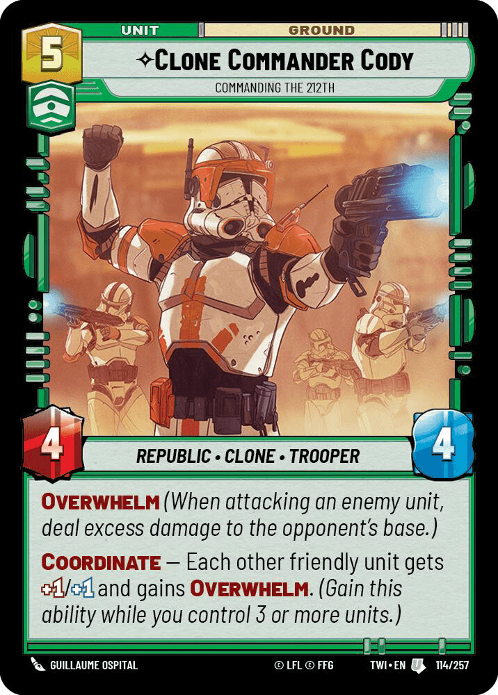 ⟡ Clone Commander Cody, Commanding the 212th