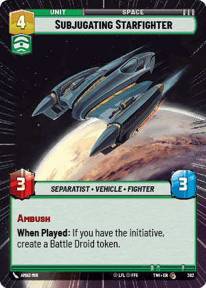 Subjugating Starfighter