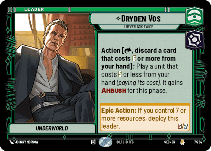 ⟡ Dryden Vos, I Never Ask Twice