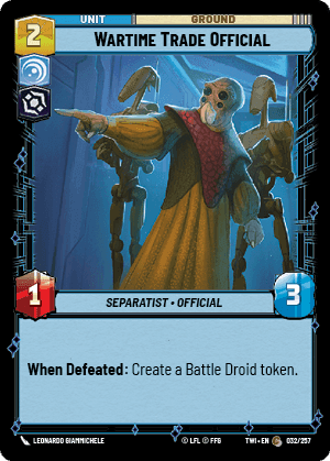 Wartime Trade Official