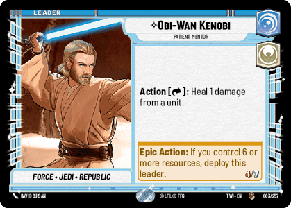 ⟡ Obi-Wan Kenobi, Patient Mentor