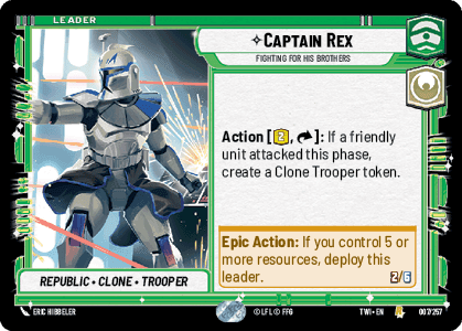 ⟡ Captain Rex, Fighting For His Brothers