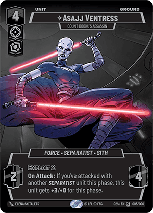 ⟡ Asajj Ventress, Count Dooku's Assassin