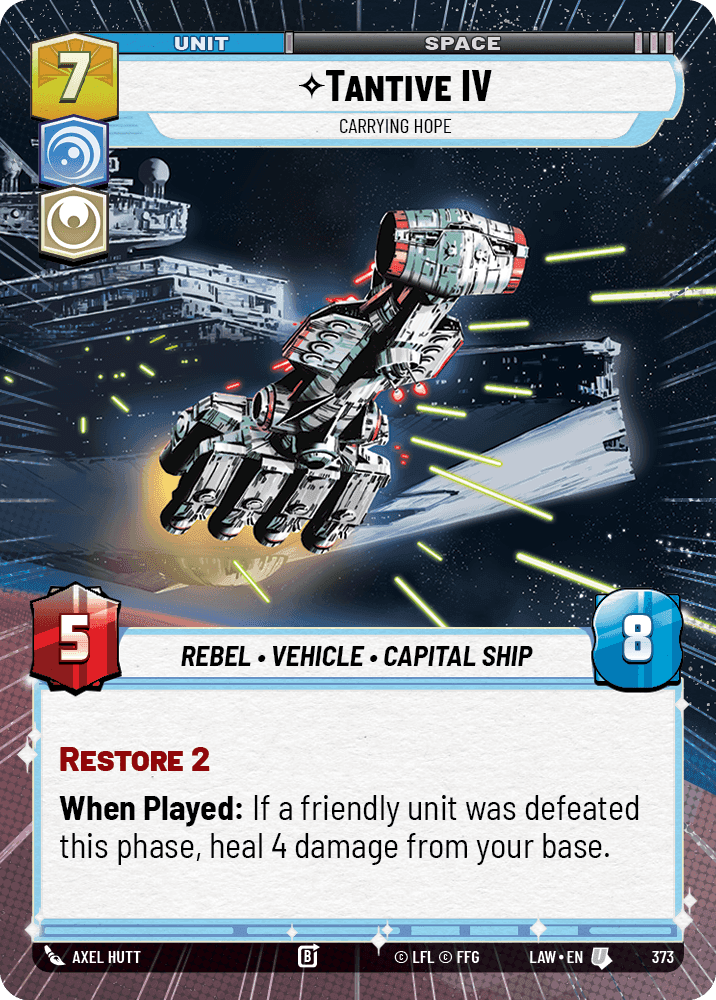 ⟡ Tantive IV, Carrying Hope