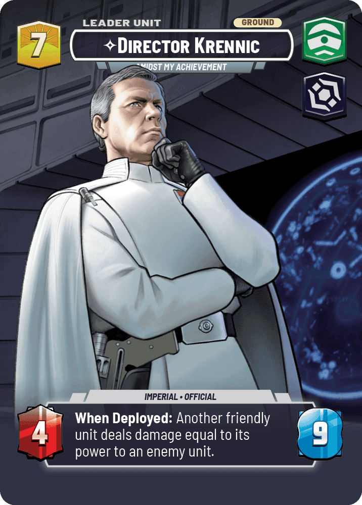 ⟡ Director Krennic, Amidst My Achievement (back)