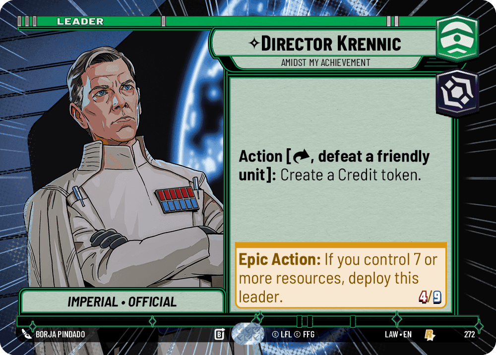 ⟡ Director Krennic, Amidst My Achievement